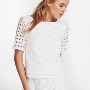 Brooks Brothers Cotton Eyelet Blouse - Size 2